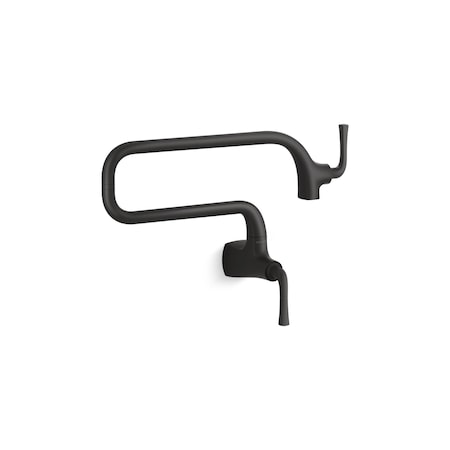 Kohler 0 in Mount, 1 Hole Pot Filler 22066-BL
